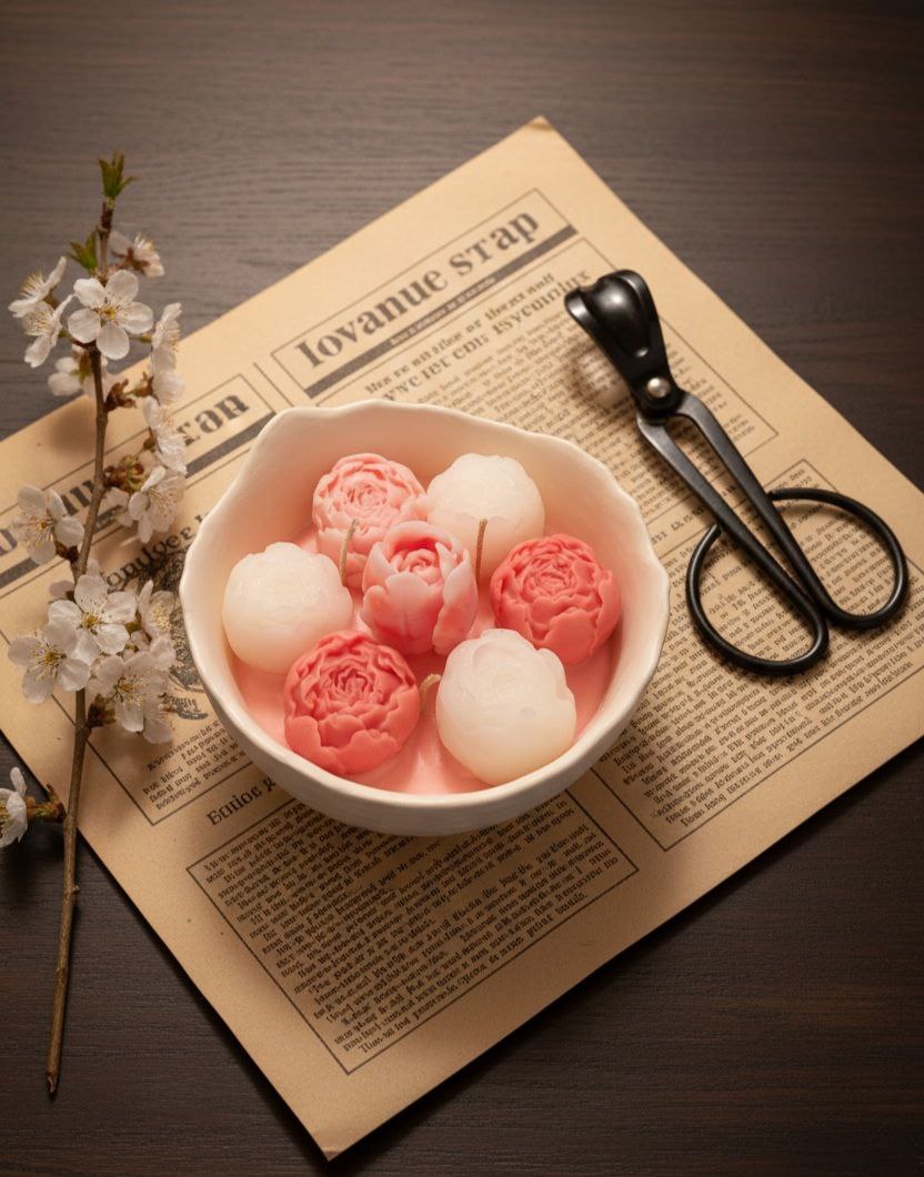 Bloem Geurkaars van Kokos-Sojawas | Handgemaakt | 260 g | Soft Bloom Candle