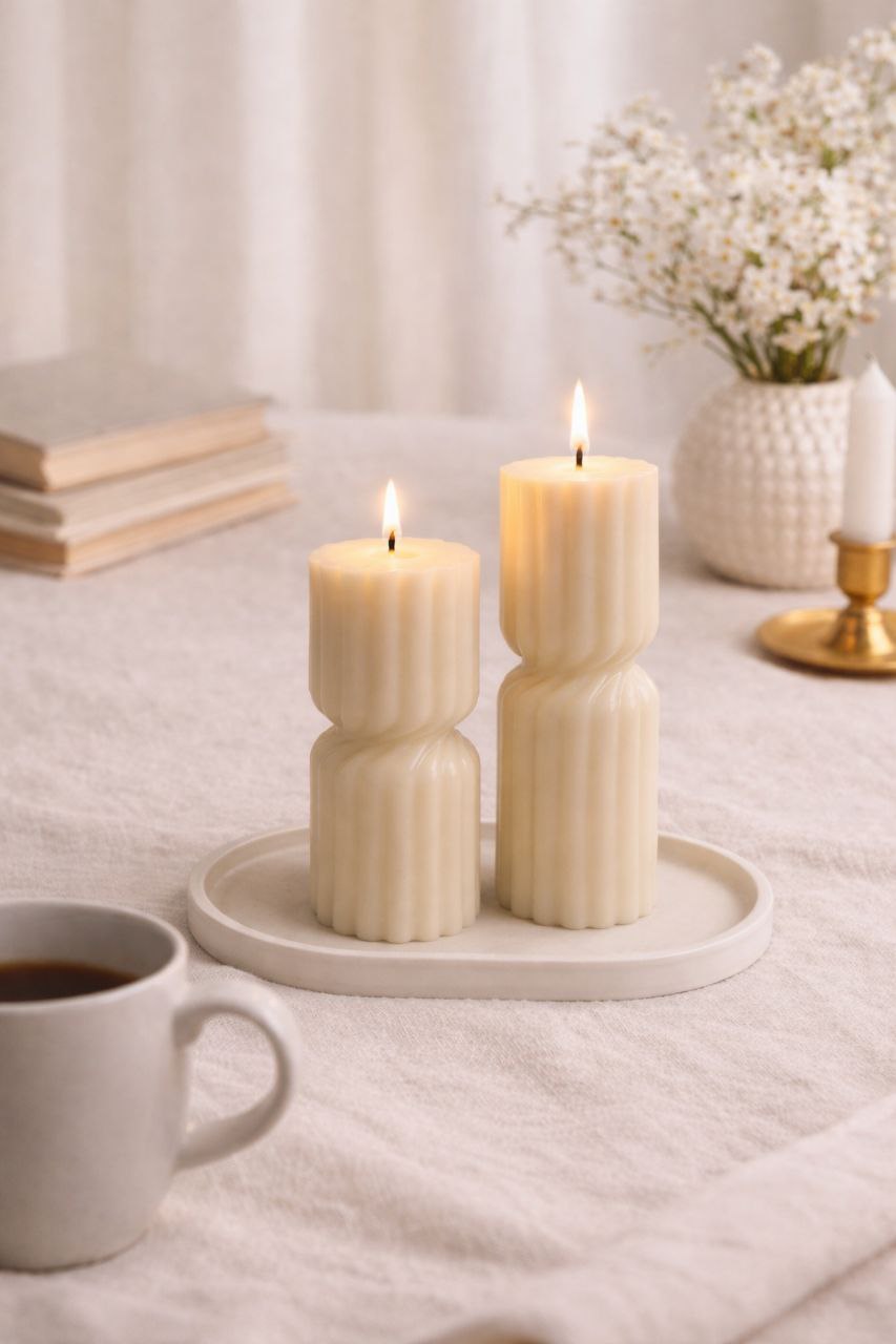 Decoratieve Pilaar Kaarsen –Serene