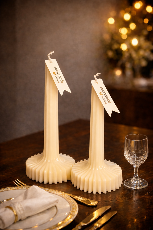 Daphne Lumière Ribbed Pillar Kaars