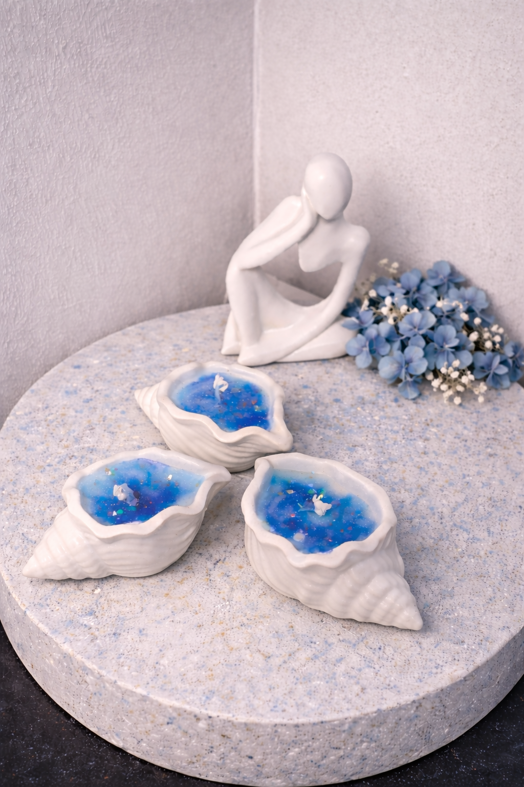 Sky Harmony | Handcrafted Shell Candles