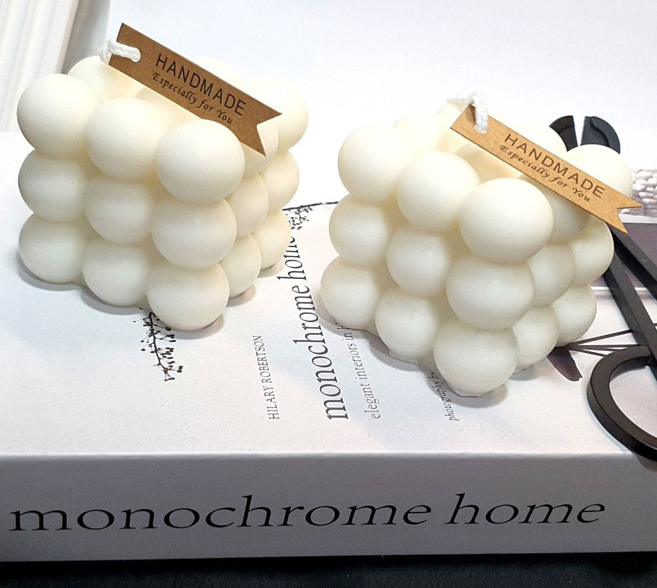 Moderne Handgemaakte Kaars Bubble Cube