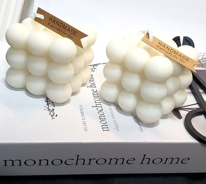 Moderne Handgemaakte Kaars Bubble Cube