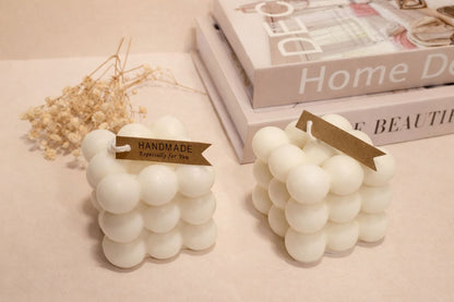 Moderne Handgemaakte Kaars Bubble Cube