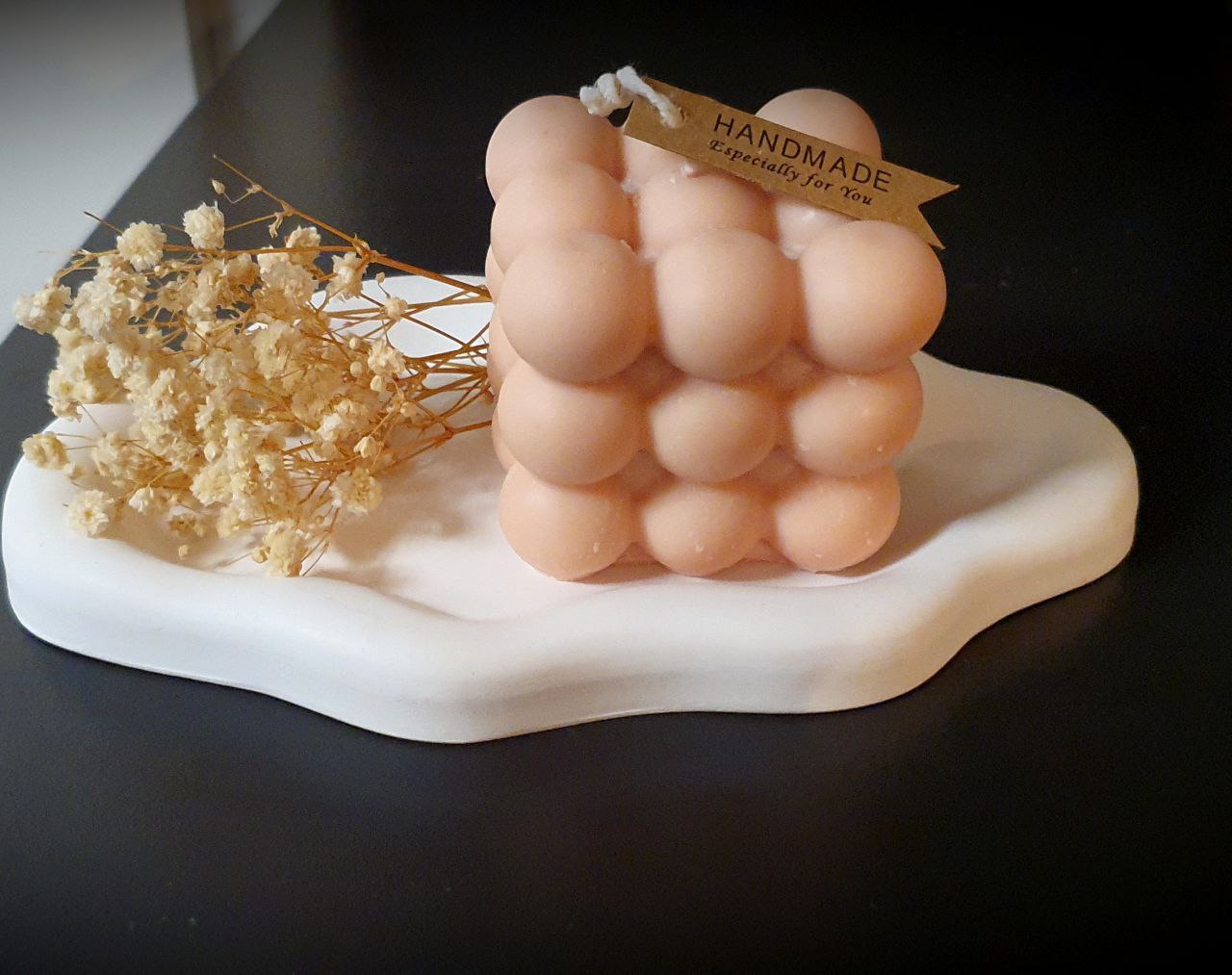 Moderne Handgemaakte Kaars Bubble Cube