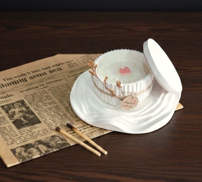 Luxe Betonnen Kaars Set .ca 200 g hoogwaardige kokos-sojawas - Soft Atelier