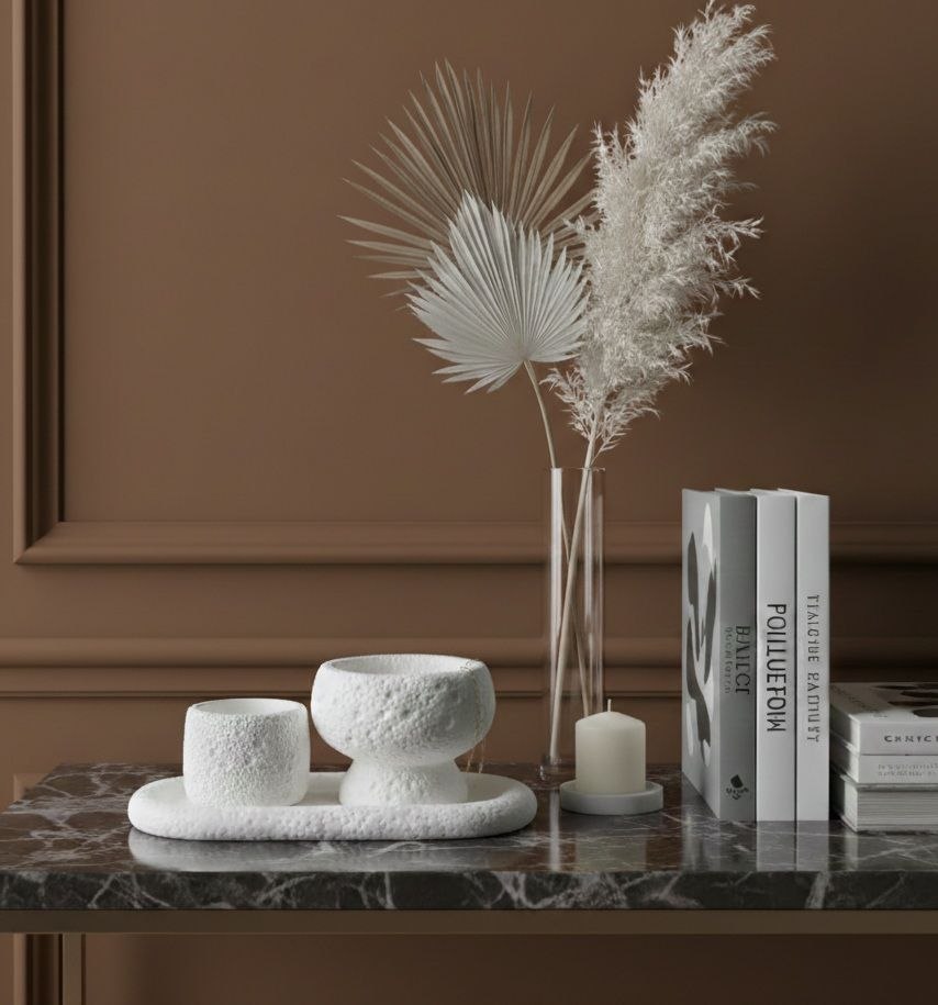 Handgemaakte Jesmonite Decoratie Set - Nordic Stone Set