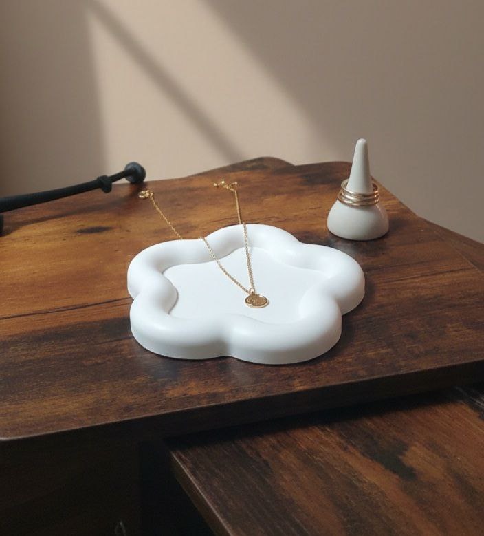 Druppelvormige Ambachtelijke Kaars & Tray Set | 100g Natuurlijke Kokos-Sojawas