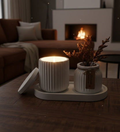 Decoratieve Jesmonite Set – Artisan Quartet Set