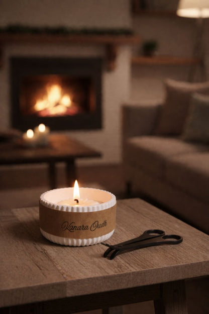 Luxe Betonnen Geurkaars – Verkrijgbaar in S (90 g) & L (200 g) /Soft Bowl