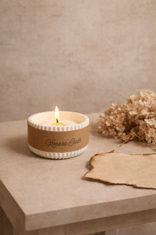 Luxe Betonnen Geurkaars – Verkrijgbaar in S (90 g) & L (200 g) /Soft Bowl