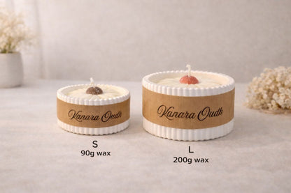 Luxe Betonnen Geurkaars – Verkrijgbaar in S (90 g) & L (200 g) /Soft Bowl