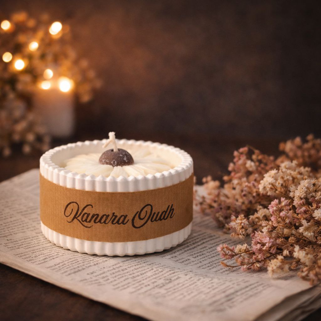 Luxe Betonnen Geurkaars – Verkrijgbaar in S (90 g) & L (200 g) /Soft Bowl