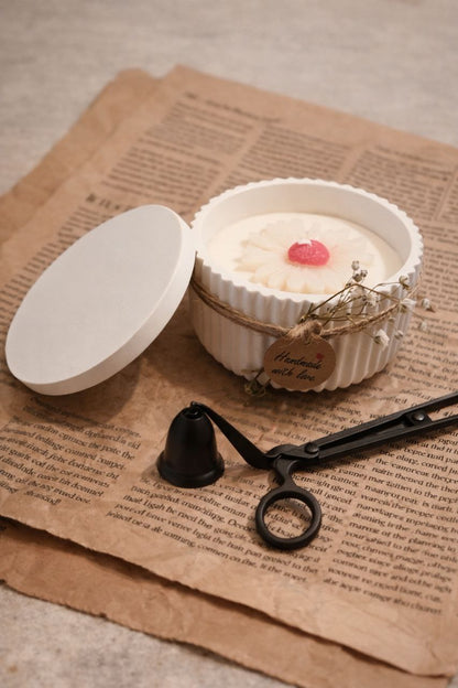 Luxe Betonnen Kaars Set .ca 200 g hoogwaardige kokos-sojawas - Soft Atelier