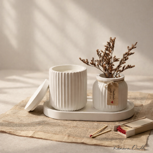 Decoratieve Jesmonite Set – Artisan Quartet Set