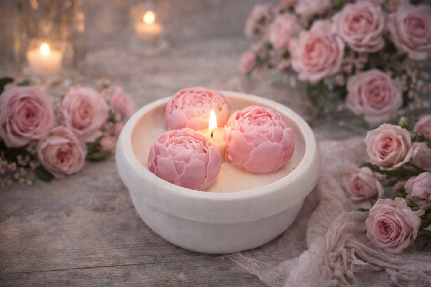 Handgemaakte Bloem Kaars – Petal Bud Decoratieve Kaars